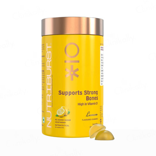 Nutriburst Support Strong Bones Nutraceutical Gummies - Lemon Flavour
